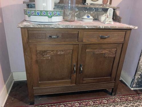Antieke commode, Huis en Inrichting, Kasten | Dressoirs, Gebruikt, 100 tot 150 cm, 25 tot 50 cm, Met lade(s), Met deur(en), Met plank(en)