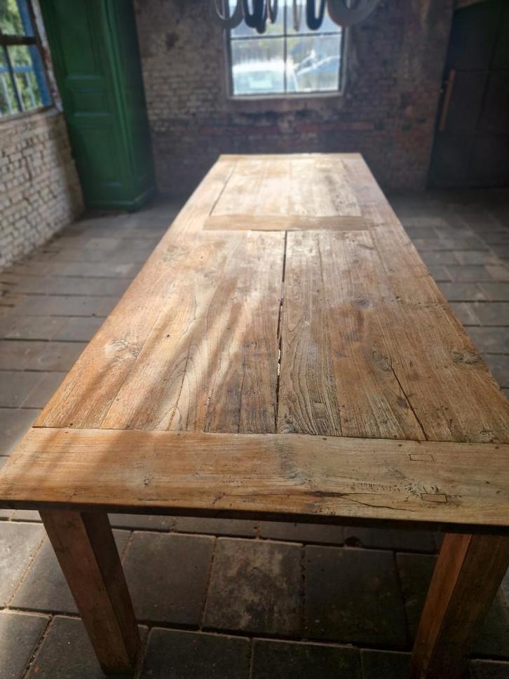 3 meter lange boerentafel, Huis en Inrichting, Tafels | Eettafels, Gebruikt, Ophalen of Verzenden