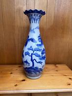 Vaas, Huis en Inrichting, Woonaccessoires | Vazen, Ophalen, 50 tot 75 cm, Blauw, Aardewerk of Porselein