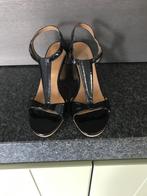 Zwarte sandalen met hak maat 39, Pumps, Zwart, Ophalen of Verzenden, Zo goed als nieuw