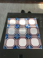 9 Antique French Faience Tiles Desvres PasdeCalais 1880–1910, Ophalen of Verzenden