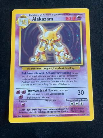 Exc+/nm Vintage Alakazam Base Set NL te koop beschikbaar voor biedingen