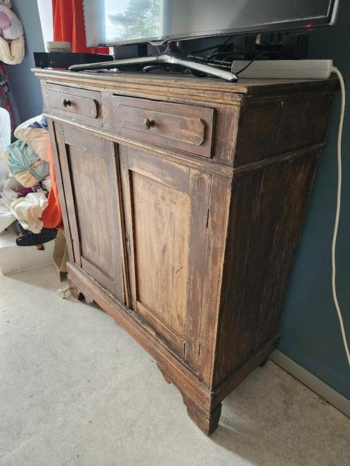 Armoire Commode bois massif vintage, Huis en Inrichting, Kasten | Ladekasten, Gebruikt, 100 tot 150 cm, 100 tot 150 cm, 25 tot 50 cm