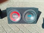 subwooferkist dubbel 2x600w, Ophalen, Gebruikt