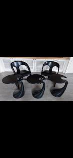 Design/vinted set stoelen met bijzettafeltjes, Bois, Enlèvement, Utilisé
