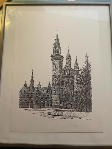 Gesigneerde Ets van de Grote Markt Aalst, Enlèvement