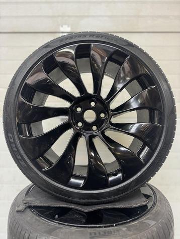 TESLA MODEL Y VELGEN 21 INCH ZOMERBANDEN NIEUW UBER TURBINE, Pneus et Jantes, 255 mm, Enlèvement ou Envoi, 21 pouces