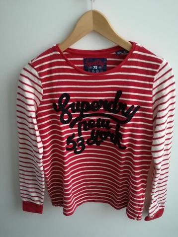 Pull en coton Superdry - Taille 34, Rouge, Enlèvement ou Envoi, Superdry, Taille 34 (XS) ou plus petite