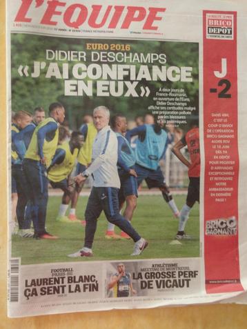 Journal L'ÉQUIPE - Europees kampioenschap 2016 beschikbaar voor biedingen