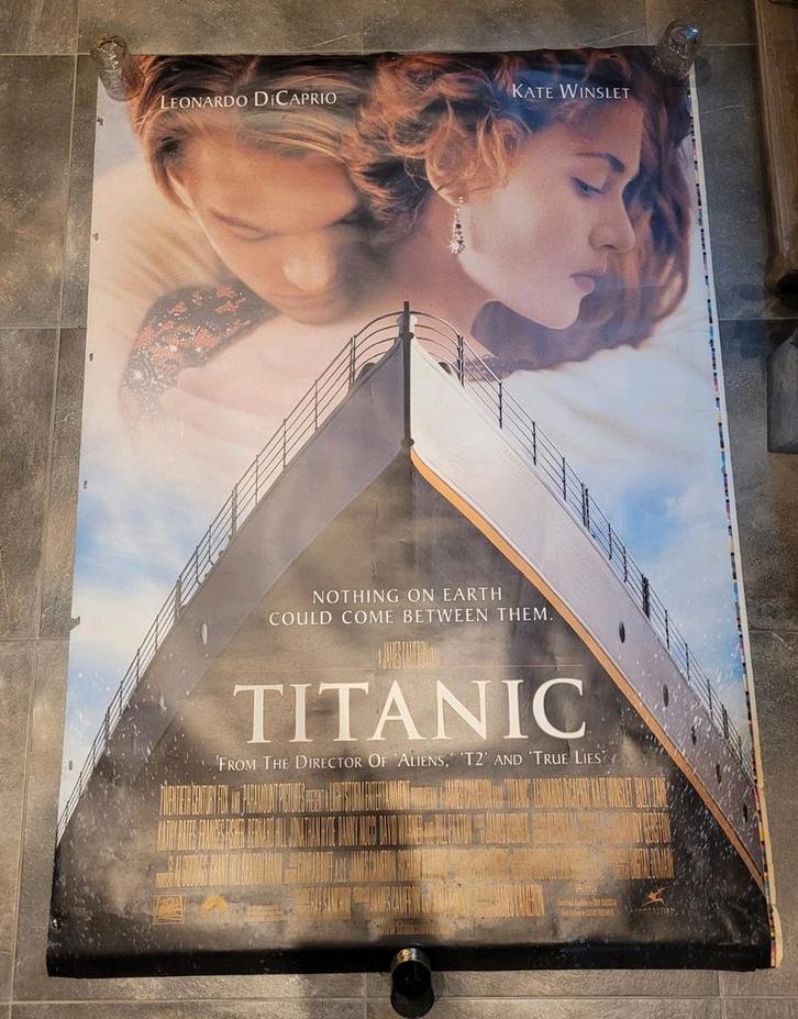 Originele grote Cinema filmposter Titanic 120cmx180cm, Verzamelen, Film en Tv, Zo goed als nieuw, Film, Ophalen of Verzenden