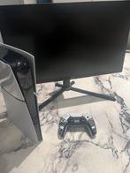 Playstation 5 slim + gaming monitor, Games en Spelcomputers, Ophalen, Zo goed als nieuw, Playstation 5