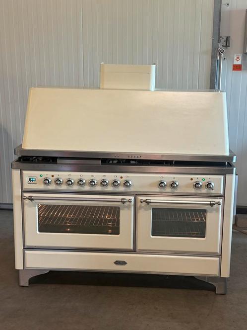 Luxe Boretti Majestic Fornuis 7 pits Incl. Afzuigkap 150 cm, Elektronische apparatuur, Fornuizen, Zo goed als nieuw, Vrijstaand