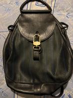 Sac a dos Delvaux cuir tressé noir et bleu roi, Ophalen of Verzenden, Zo goed als nieuw