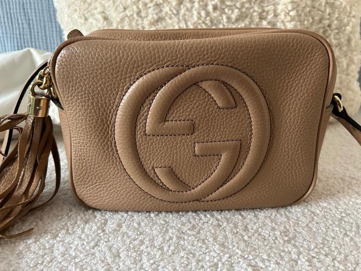 Gucci Soho disco handtas, Handtassen en Accessoires, Tassen | Damestassen, Gebruikt, Handtas, Beige, Ophalen