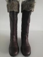 Bruin, warm gevoerde soepel lederen laarzen, mt 38, Ophalen, Zo goed als nieuw, Bruin