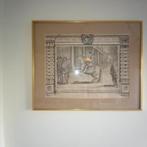 Ets Lodewijk XIII van A. de Plunivel, Antiek en Kunst, Ophalen