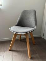 Scandinavische grijze stoffen stoel | Maison du Monde, Grijs, Stof, Zo goed als nieuw, Eén