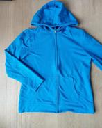 Yessica blauw turquoise vest met kap hoodie sweatshirt mt L, Blauw, Yessica, Maat 42/44 (L), Ophalen of Verzenden