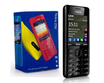 MOET NU WEG!!! NOKIA 206 ASHA MOBIEL BLACK VERSION + DOOS disponible aux enchères