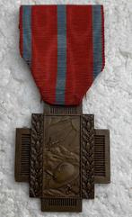 Medaille, 3/4de model Vuurkruis 14-18. (Zeldzaam), Verzamelen, Ophalen of Verzenden, Landmacht, Lintje, Medaille of Wings