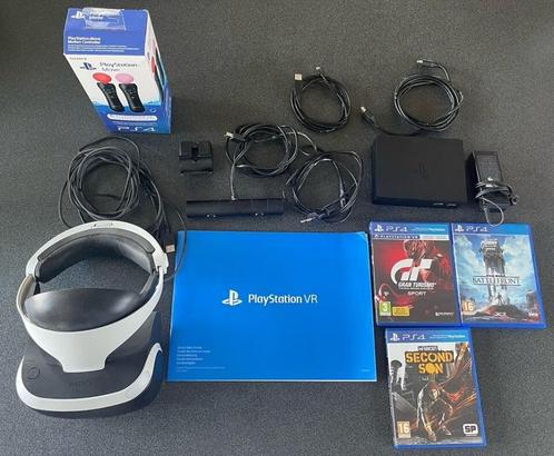 PlayStation VR (PSVR), Camera, Move Controllers, 3 Games, Consoles de jeu & Jeux vidéo, Virtual Reality, Comme neuf, Sony PlayStation