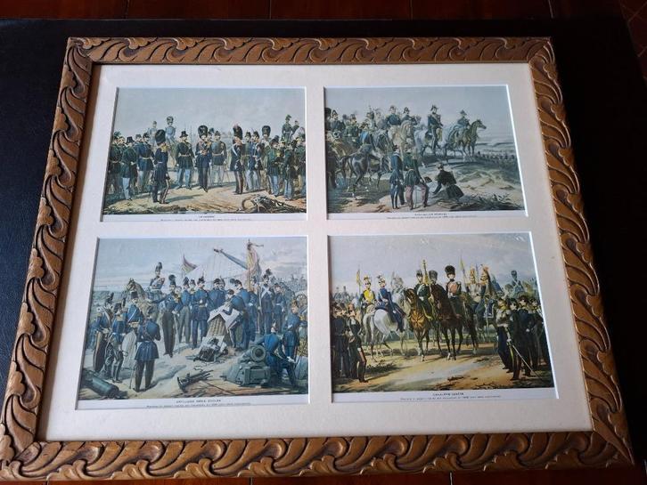 Belgische Krijgsmacht - midden 1800, Verzamelen, Militaria | Algemeen, Landmacht, Kunstobject, Ophalen