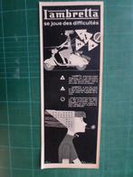 Lambretta scooter - publicité papier - 1957, Enlèvement ou Envoi, Utilisé, Autres types