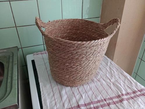 Grand panier en fibre tressée, Maison & Meubles, Accessoires pour la Maison | Plataux & Paniers, Neuf, Panier, Rond, Autres matériaux