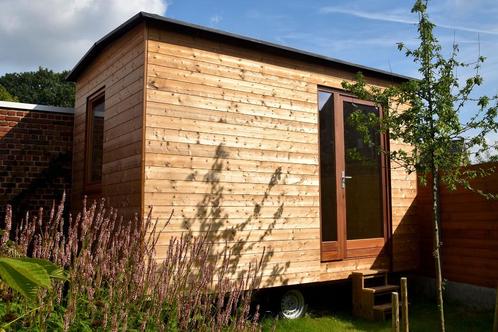 Tiny house - huisjeopwielen, Tuin en Terras, Tuinhuizen, Nieuw, Overige typen, Hout, Ophalen