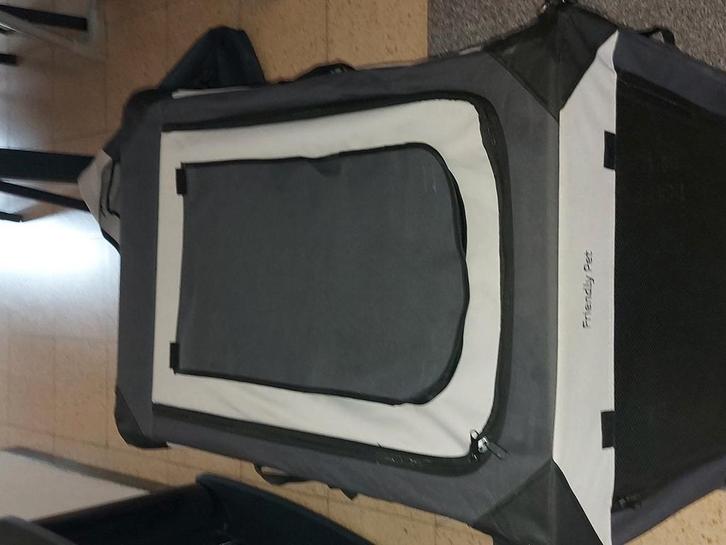 Plooibare honden bench in stof., Dieren en Toebehoren, Hondenbenches, Zo goed als nieuw, Ophalen