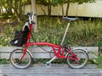 Rode Brompton vouwfiets M6L met extra accessoires, Ophalen of Verzenden, Zo goed als nieuw