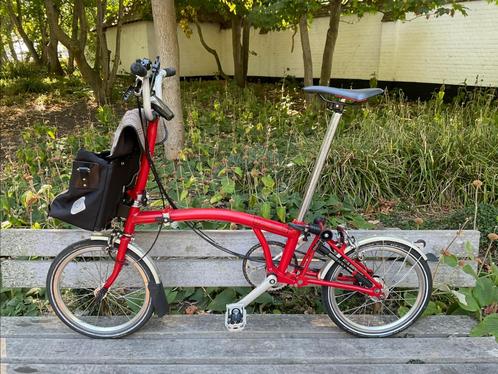 Rode Brompton vouwfiets M6L met extra accessoires, Sport en Fitness, Overige Sport en Fitness, Zo goed als nieuw, Ophalen of Verzenden