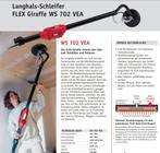 Flex Giraffe muur-plafond schuurder, Doe-het-zelf en Bouw, Gereedschap | Schuurmachines, Ophalen, Zo goed als nieuw, Minder dan 600 watt