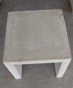 Tuintafel in wit beton, Ophalen, Nieuw, Vierkant, Overige materialen