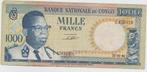 1000 Francs CONGO (RÉPUBLIQUE) 15.10.1961, Postzegels en Munten, Los biljet, Ophalen of Verzenden, Overige landen