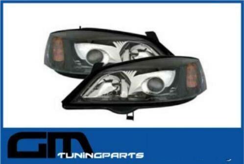 # Xenon look koplampen opel astra G zwart # PLUG & PLAY, Auto-onderdelen, Verlichting, Opel, Nieuw, Ophalen of Verzenden