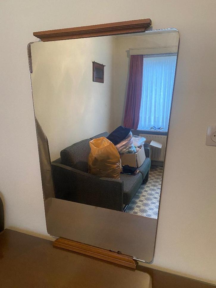 Antieke spiegel, Antiek en Kunst, Antiek | Spiegels, 50 tot 100 cm, 100 tot 150 cm, Rechthoekig, Ophalen