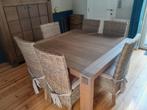 tafel met stoelen, Huis en Inrichting, Zo goed als nieuw, Vijf personen of meer, Ophalen, Klassiek modern