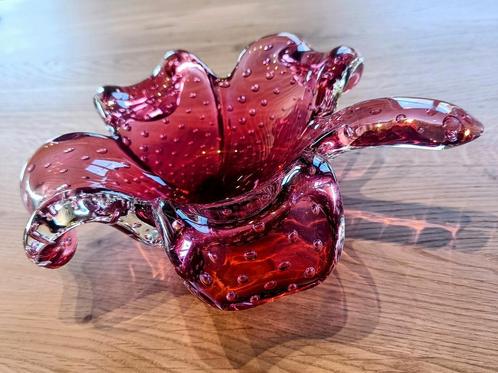 Heel mooie Murano bullicante vide-poche, Antiek en Kunst, Antiek | Glaswerk en Kristal, Ophalen of Verzenden