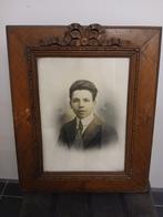 Vintage 2 houten lijsten foto's van schoolkinderen, Ophalen