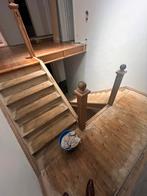 chique eiken trap met overloop, Bricolage & Construction, Échelles & Escaliers, Enlèvement ou Envoi, Escalier