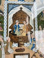 Cadre en mosaïque, œuvre peinte à la main, artiste inconnu, Enlèvement, Antieke kunstwerken