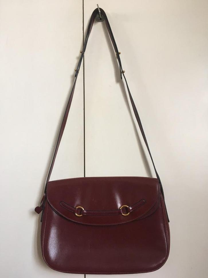 Sac DELVAUX bordeaux, Handtassen en Accessoires, Tassen | Damestassen, Zo goed als nieuw, Schoudertasje, Overige kleuren, Verzenden