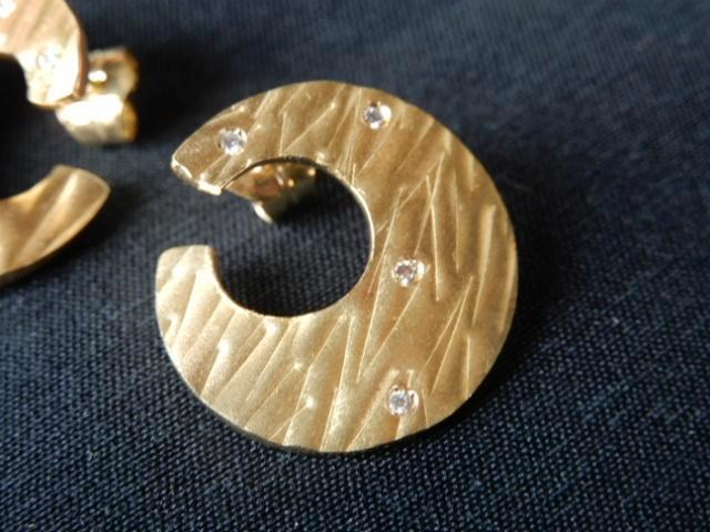 BOUCLES D'OREILLES OR JAUNE 18 CARATS NEUVES, Bijoux, Sacs & Beauté, Boucles d'oreilles, Neuf, Pendantes, Or, Jaune, Avec pierre précieuse