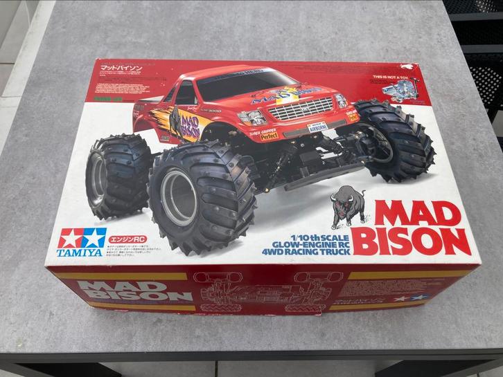 Tamiya Mad Bison 1/10 nitro, Hobby en Vrije tijd, Modelbouw | Radiografisch | Auto's, Nieuw, Auto onroad, Nitro, Schaal 1:10, Ophalen of Verzenden