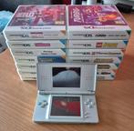 Nintendo DS (Zilver) + Games, Gebruikt, Overige genres, 1 speler, Ophalen of Verzenden