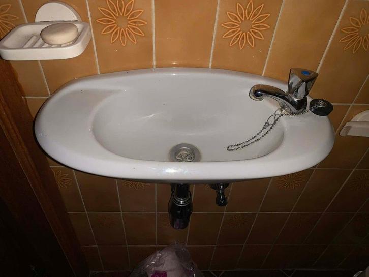 Retro handenwasser toilet, Doe-het-zelf en Bouw, Sanitair, Gebruikt, Toilet, Ophalen