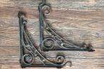 2 antieke gietijzeren steunbeugels, Antiek en Kunst, Ophalen of Verzenden
