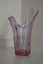 vaas in gekleurd glas, Comme neuf, Moins de 50 cm, Autres couleurs, Enlèvement ou Envoi