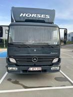 paarden vrachtwagen, Auto's, Stof, Blauw, Mercedes-Benz, Grijs